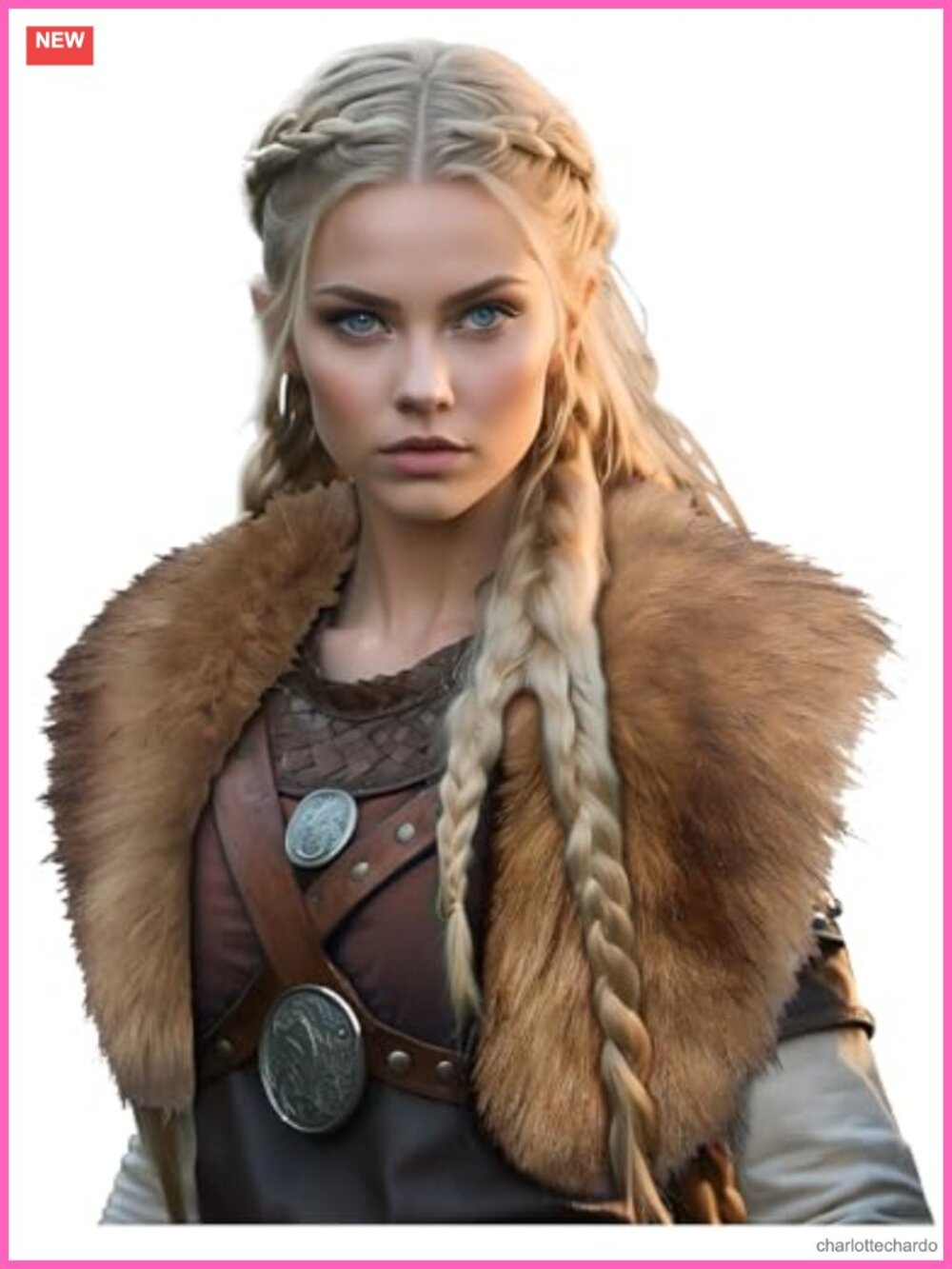 Viking Fur Collar Shawl Shoulder Wrap Faux Fur Scarf